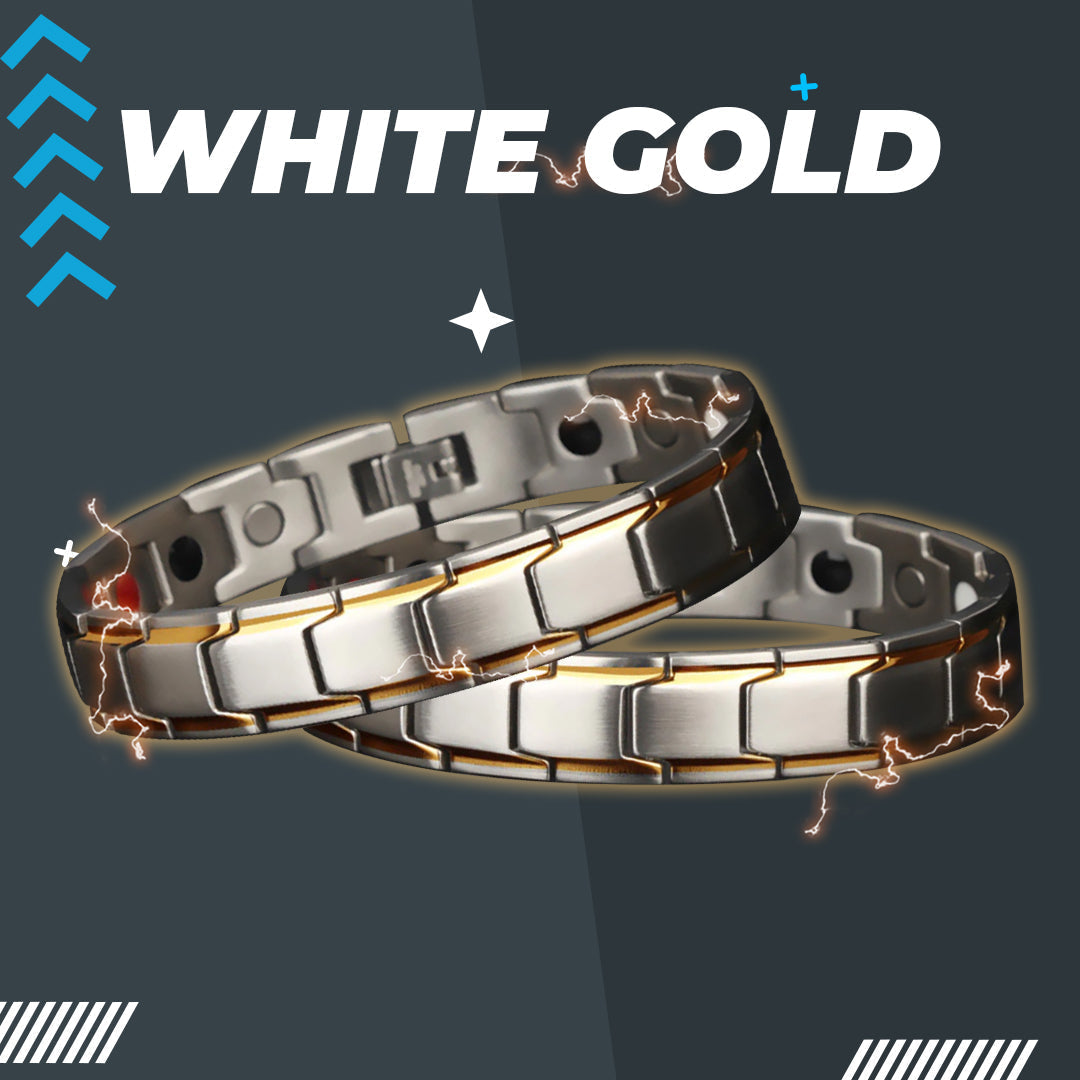 MagnetFit Body Shaping Bracelet Starry Sky 123 White Gold 