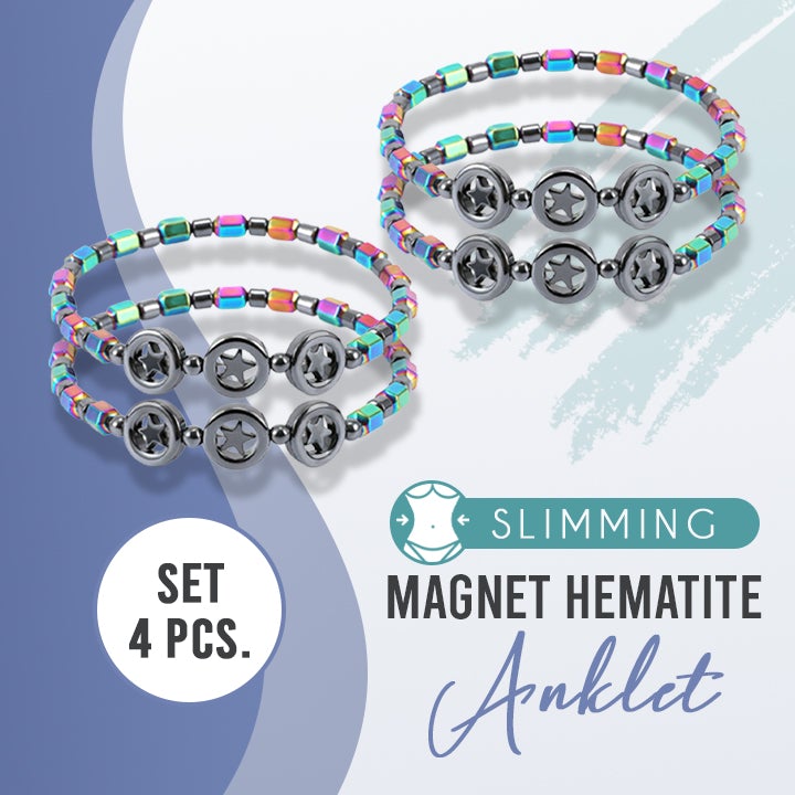 Slimming Magnet Hematite Anklet Starry Sky 123 4 pcs Set 