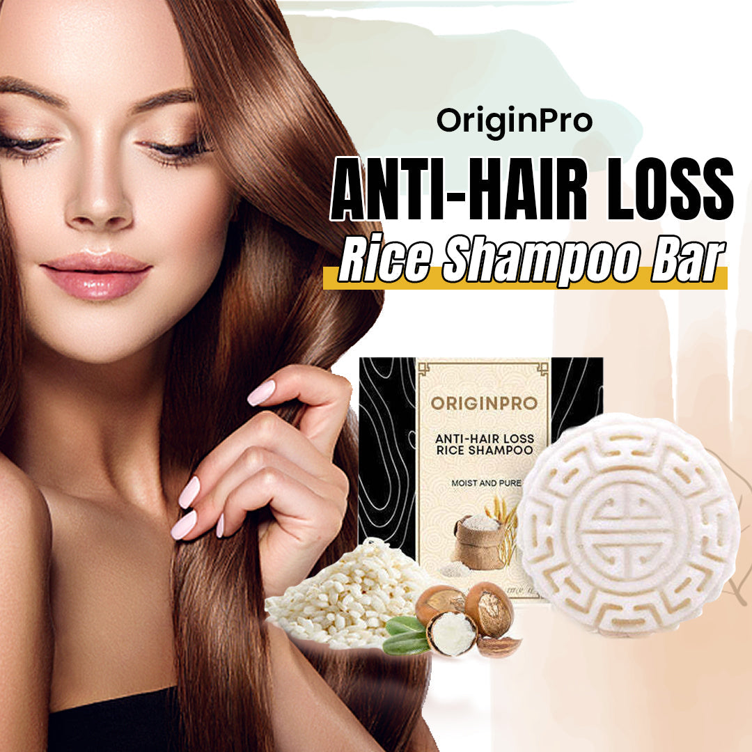Hot Sale - OriginPro Anti-Hair Loss Rice Shampoo Bar