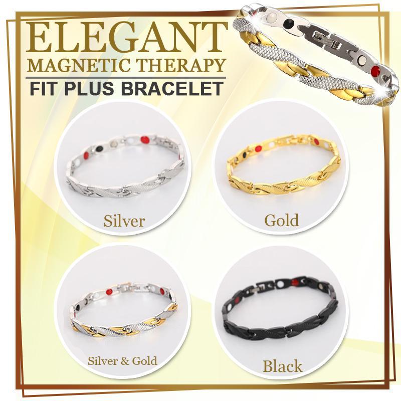 Elegant Magnetic Therapy Bracelet 1668 Gold 1pc ✨ USD$19.97 